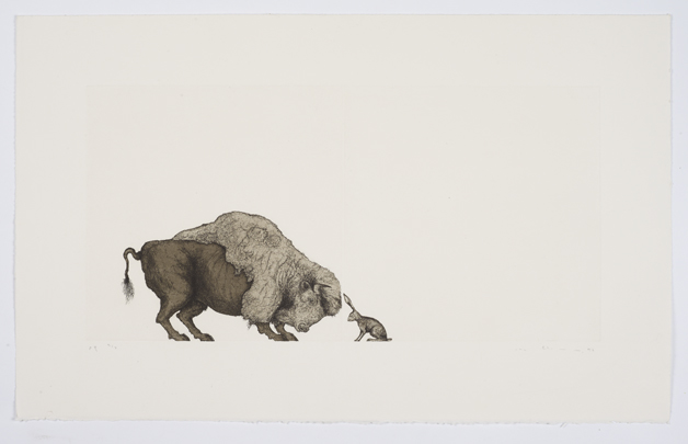 Self Portrait (Bison and Hare)